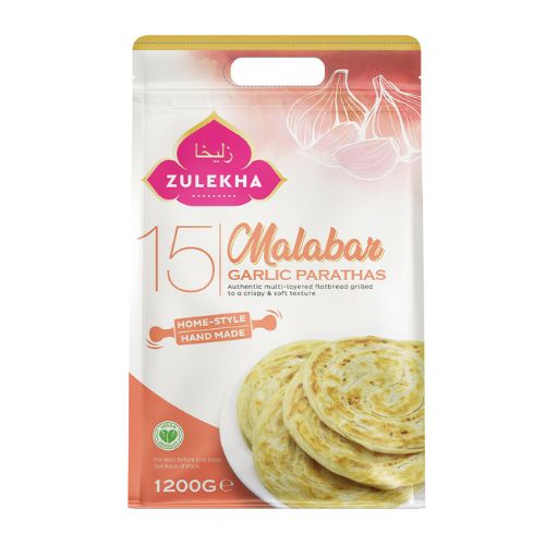 Zulekha Malabar Garlic Family Paratha 1200g pack shot