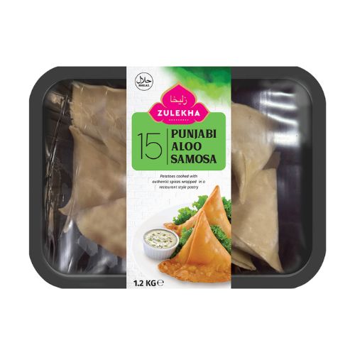 Zulekha 15 Punjabi Aloo Samosa 1200g pack shot
