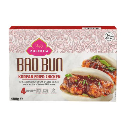 Zulekha Bao Buns Korean Fried Chicken 480g pack shot