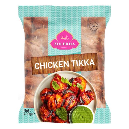 Zulekha Grilled Chicken Tikka Pieces 700g pack shot