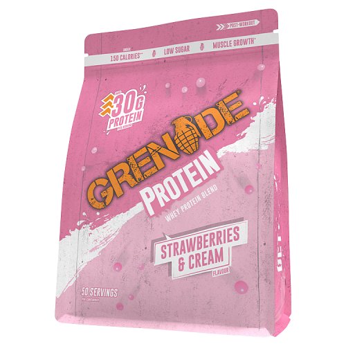 Grenade Protein Powder Strawberries & Cream 2kg pack shot