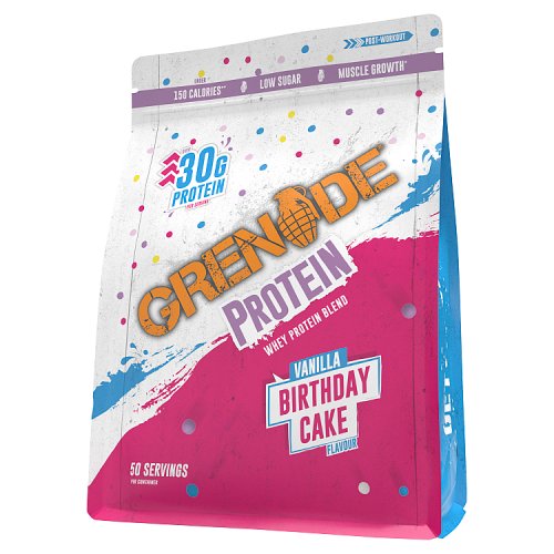 Grenade Protein Powder Birthday Cake 2kg pack shot