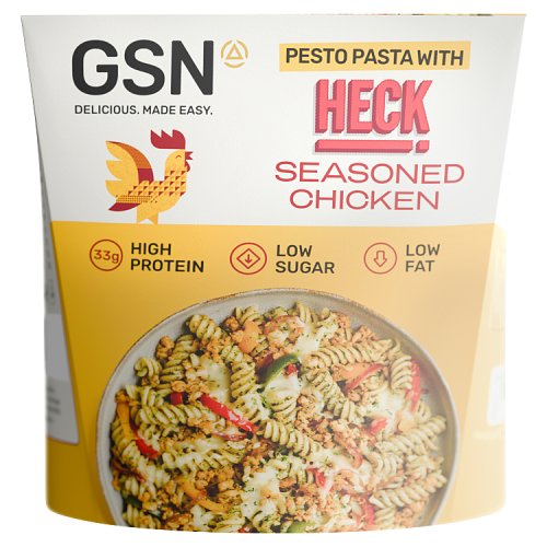 GSN Pesto Pasta with HECK! Seasoned Chicken 350g pack shot