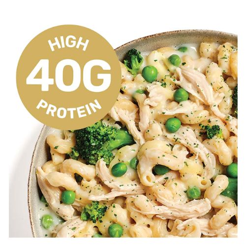 GSN Chicken Macaroni Cheese & Greens 350g pack shot