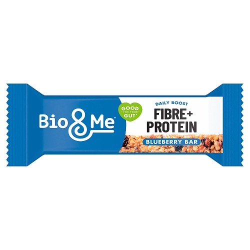 Bio & Me Blueberry Fibre & Protein Oat Bar 40g pack shot