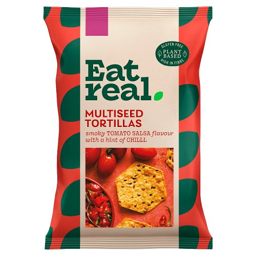 Eat Real Multiseed Tortilla Smoky Paprika Salsa Chips 160g pack shot