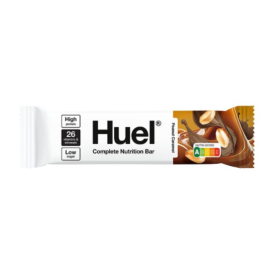 Huel Complete Nutrition Bar Peanut Caramel 51g pack shot