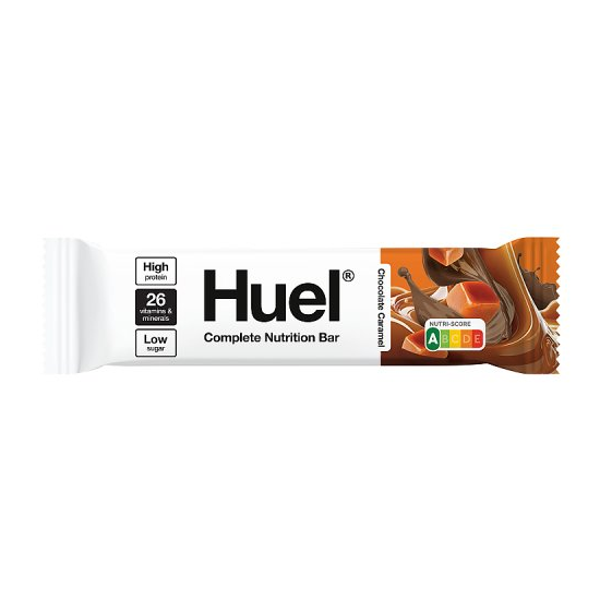 Huel Complete Nutrition Bar Chocolate Caramel 51g pack shot