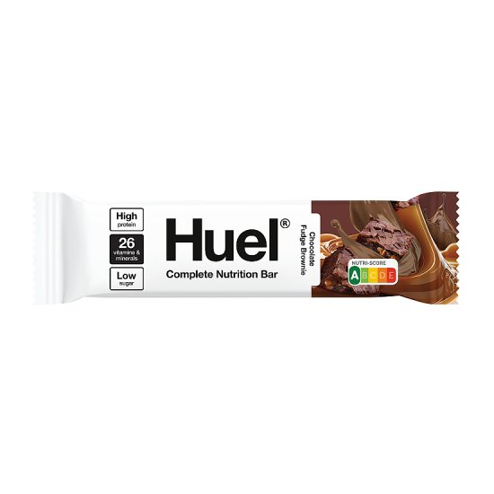 Huel Complete Nutrition Bar Chocolate Fudge Brownie 51g pack shot