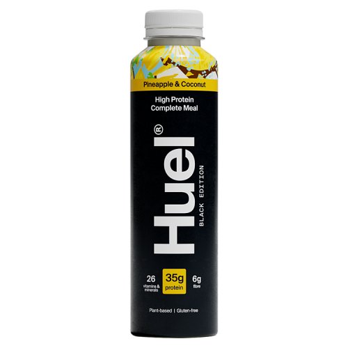 Huel Ready To Drink Black Edition Pineapple & Coconut 500ml pack shot