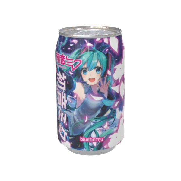 Kawaji Hatsune Miku Blueberry Soda 330ml pack shot
