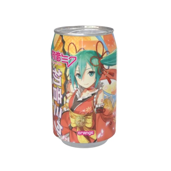 Kawaji Hatsune Miku Orange Flavour Soda 330ml pack shot