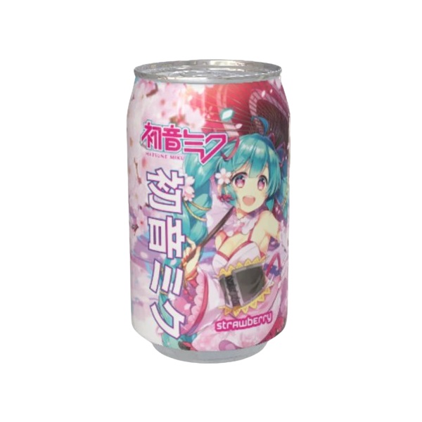Kawaji Hatsune Miku Strawberry Flavour Soda 330ml pack shot