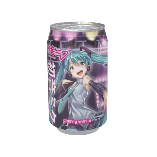 Kawaji Hatsune Miku Cherry Vanilla Flavour Soda 330ml pack shot