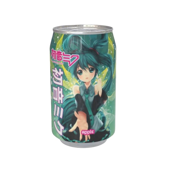 Kawaji Hatsune Miku Apple Flavour Soda 330ml pack shot