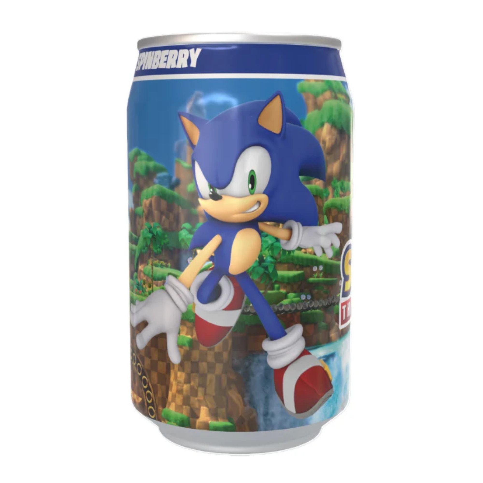 Kawaji Sonic The Hedgehog Spinberry Blueberry Soda 330ml pack shot