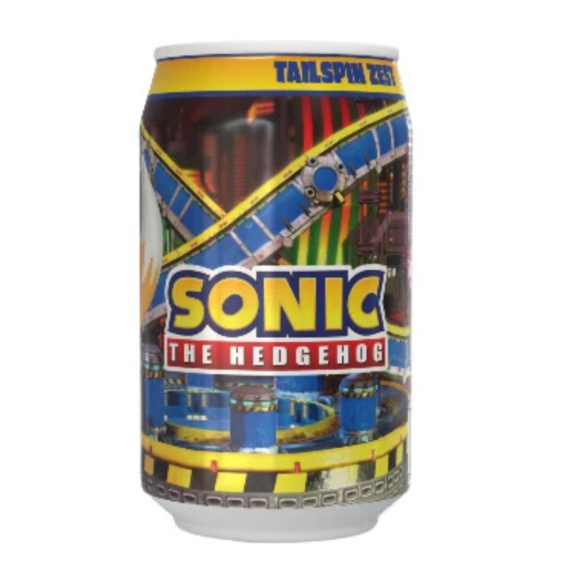 Kawaji Sonic The Hedgehog Tailspin Zest Orange Soda 330ml pack shot