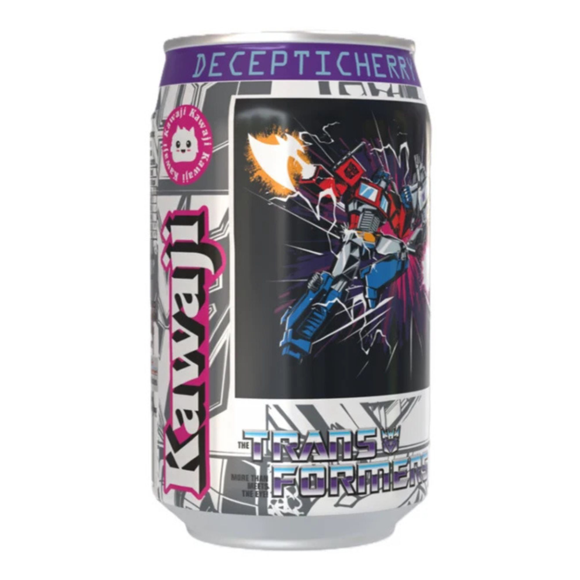 Kawaji Transformers  Decepticherry Cherry Vanilla Soda 330ml pack shot