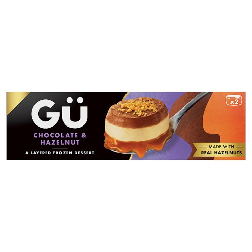 Gu Chocolate & Hazelnut Frozen Dessert 2pk pack shot