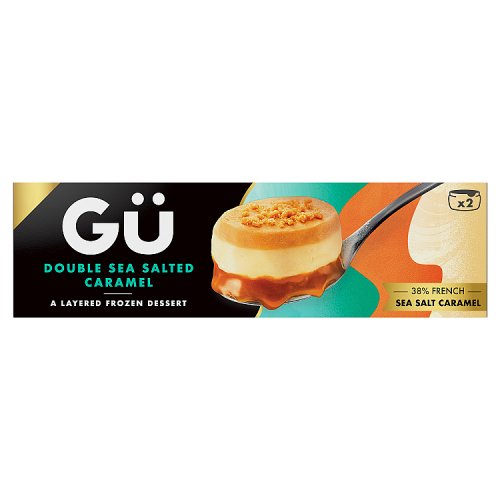 Gu Double Sea Salted Caramel Frozen Dessert 2pk pack shot