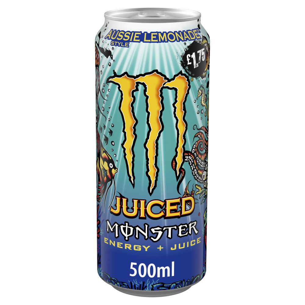 Monster Juiced Aussie Lemonade PM £1.75 500ml pack shot