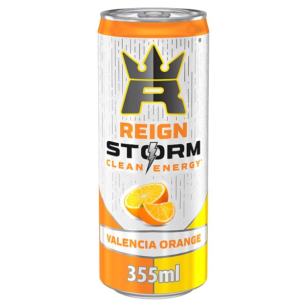 Reign Storm Valencia Orange 355ml pack shot
