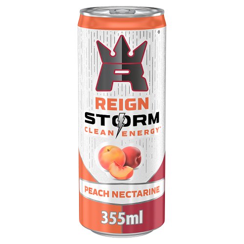 Reign Energy Storm Clean Nectarine 355ml pack shot