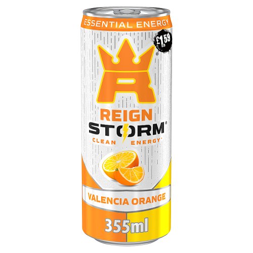 Reign Energy Storm Valencia Orange Can PM £1.59 355ml pack shot