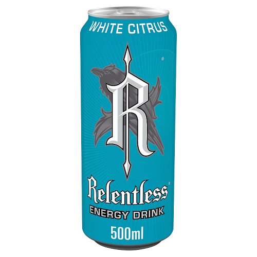 Relentless White Zero 500ml pack shot