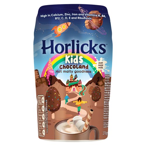 Horlicks Kids Chocolate Malt Jar 270g pack shot