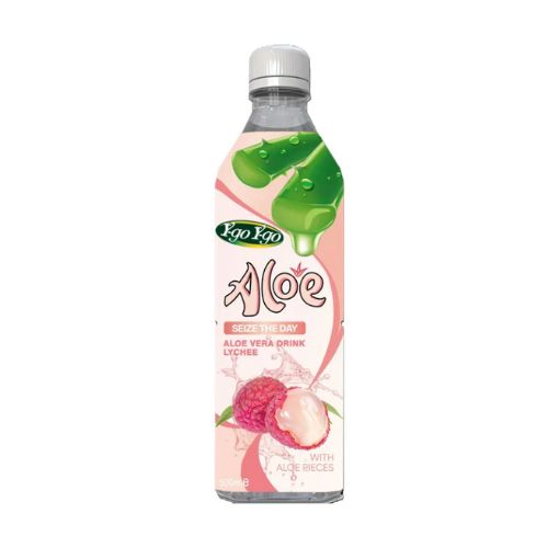 Ygo Ygo Aloe Vera Drink Lychee 12 x 500ml pack shot