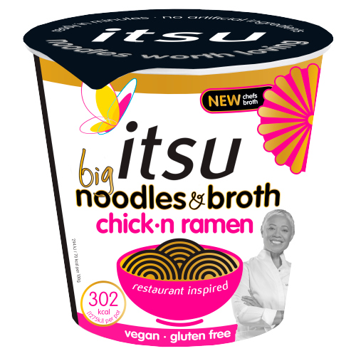 Itsu Chicken Ramen Noodles Big Pot 93g pack shot