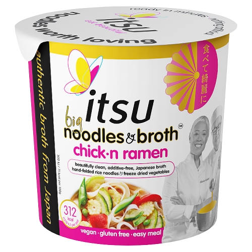 Itsu Chicken Ramen Noodle & Big Broth Bowl 96g pack shot