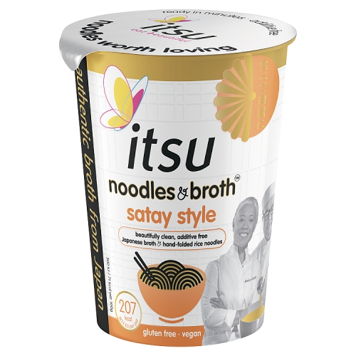 Itsu Satay Noodle & Broth Pot 90g pack shot