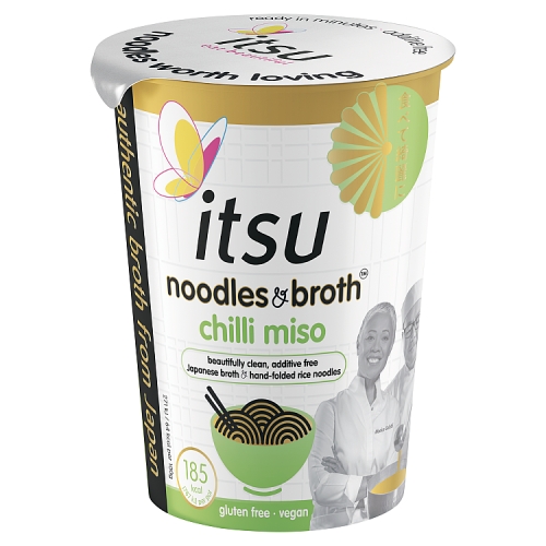 Itsu Chilli Miso Noodle & Broth Pot 65g pack shot