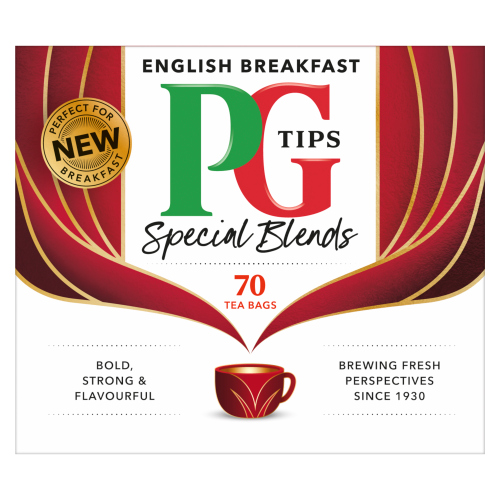 PG Tips English Breakfast Teabags 175g pack shot
