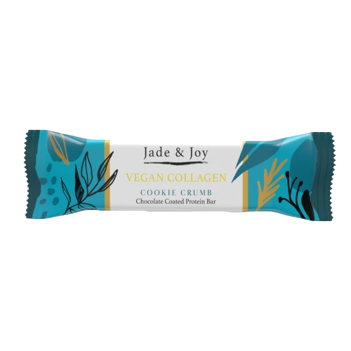 Jade & Joy Protein Bar Vegan Collagen Cookie Crumb 50g pack shot