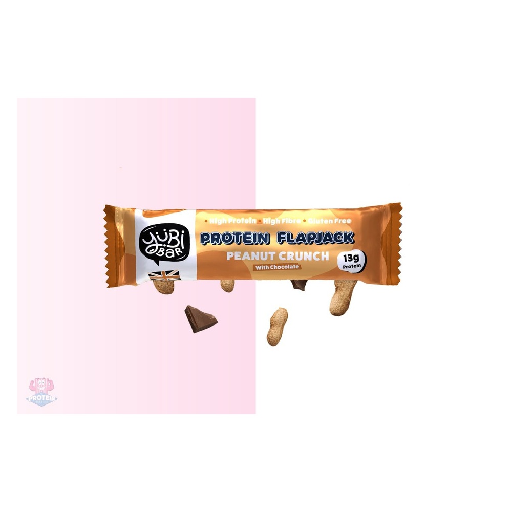 Yubi Bar Peanut Crunch Protein Flapjack 50g pack shot