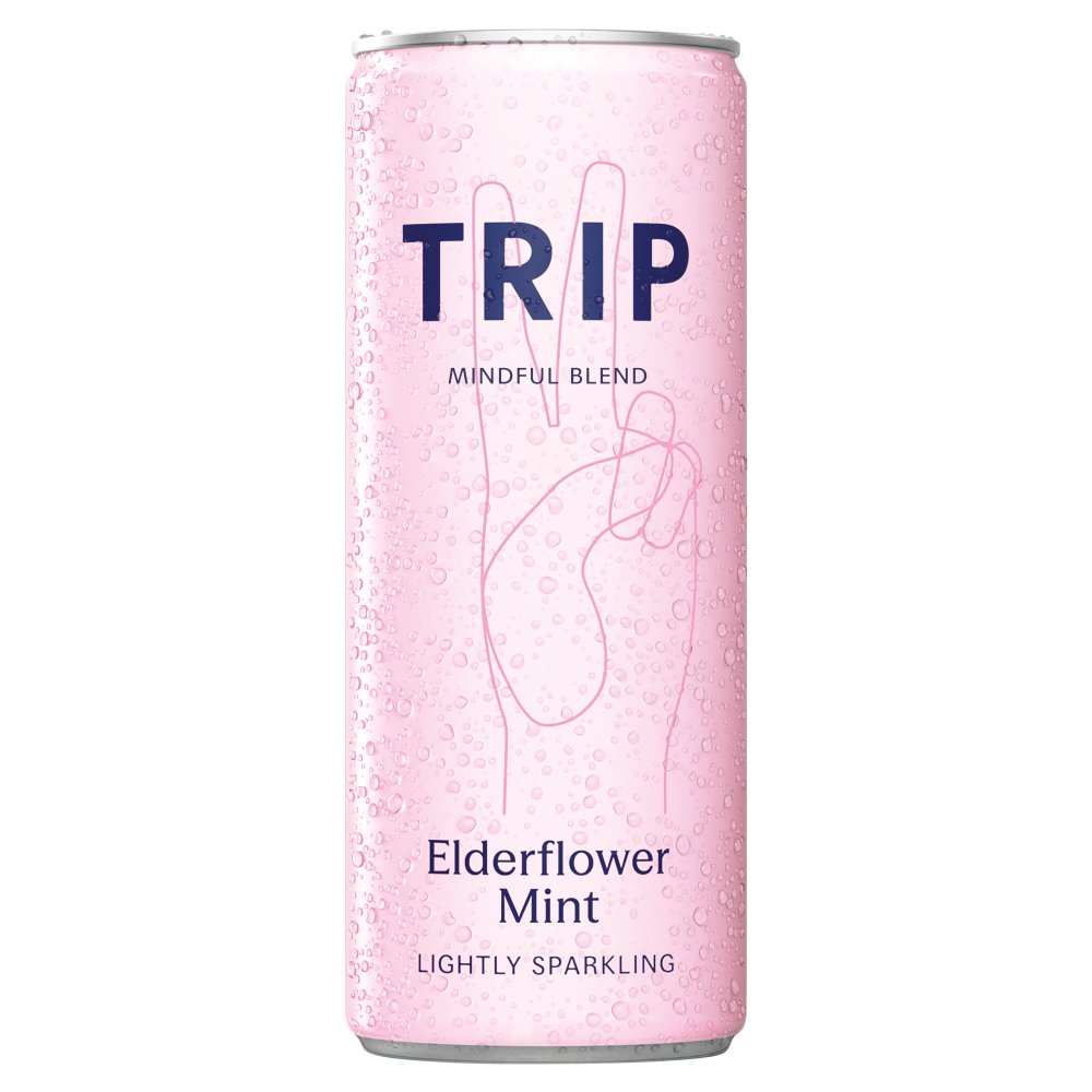 Trip Cbd Infused Elderflower Mint 250ml pack shot