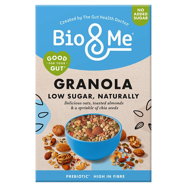 Bio & Me Low Sugar Naturally Gut-Loving Granola 360g pack shot