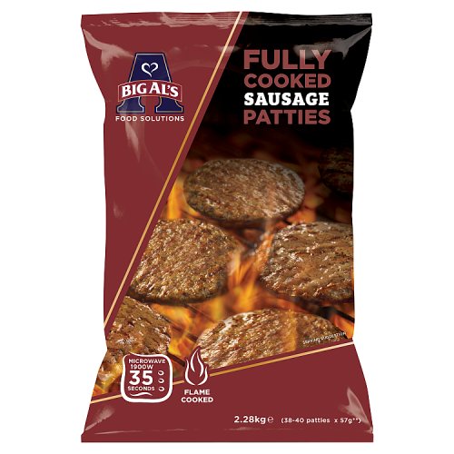 Big Als Sausage Patty ( 2 x 40 x 55g) 2.2kg pack shot