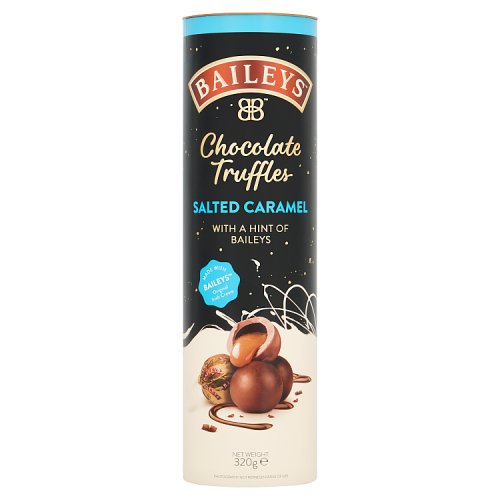 Baileys Salted Caramel Twist Wrapped Milk Truffles In Tube 320g pack shot