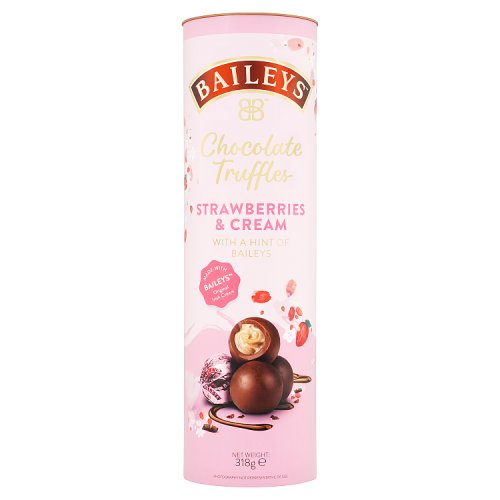 Baileys Strawberry & Cream Truffles Tube 318g pack shot