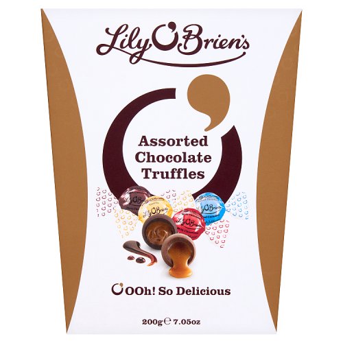 Lily O Briens Assorted Truffles 200g pack shot