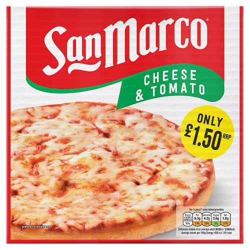 San Marco Thin Cheese & Tomato Pizza 253g PM £1.50 pack shot