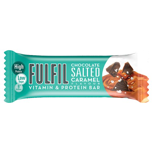 FULFIL Chocolate Salted Caramel Protein Bar 40g pack shot