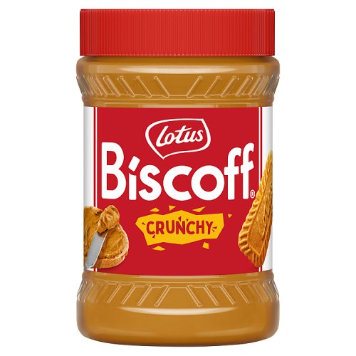 Lotus Biscoff Spread Crunchy Glass Jar 380g pack shot