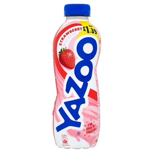 Yazoo Strawberry PM £1.39 400ml pack shot