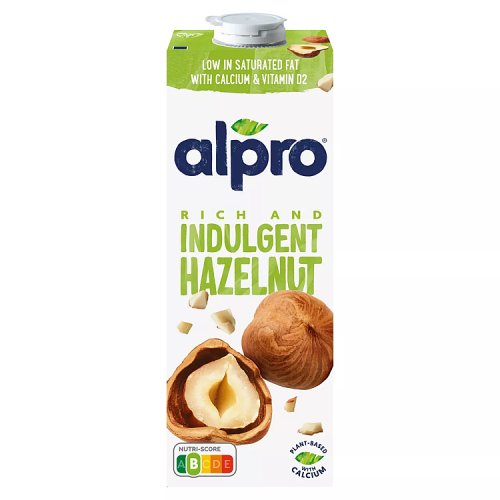 Alpro UHT Hazelnut 1Ltr pack shot