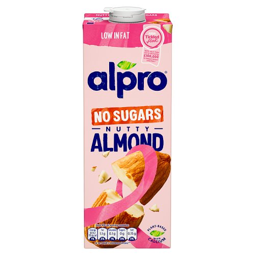 Alpro Uht Almond Unsweetened 1Ltr pack shot